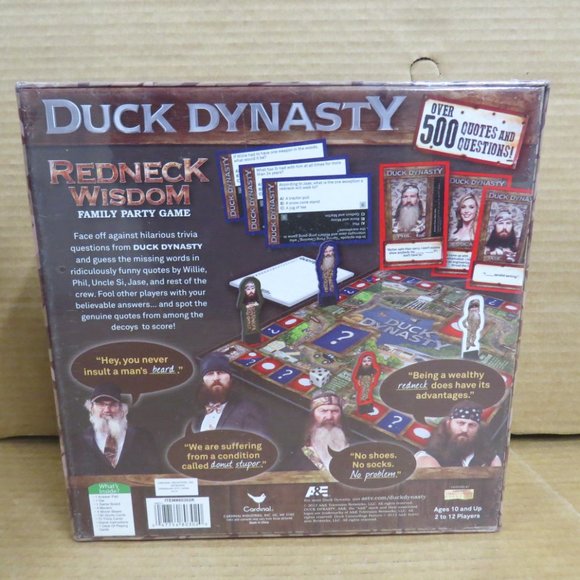 Duck Dynasty Redneck Wisdom Family Party Game, Over 500 Quotes & Questions NIB - Picture 2 of 7